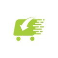 Shopping cart fast arrow cursor vector