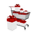 Shopping Cart Full of Gifts