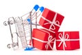 Shopping cart with gifts