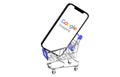 shopping cart with Google Shopping logo