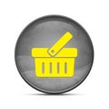 Shopping cart icon on classy splash black round button illustration Royalty Free Stock Photo