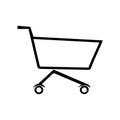 Shopping Cart Icon. flat design best icon. vector illustration Royalty Free Stock Photo