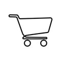 Shopping Cart Icon. flat design best icon. vector illustration Royalty Free Stock Photo