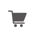 Shopping Cart Icon, flat design best vector Royalty Free Stock Photo