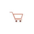 Shopping Cart Icon, flat design best vector icon. Color icon Royalty Free Stock Photo