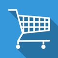 Shopping Cart Icon, flat design best vector icon Royalty Free Stock Photo