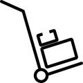 Shopping Cart Icon isolated on white background. Vector illustration usable for web and mobile apps. Shopping Trolley Icon Vector. Royalty Free Stock Photo