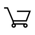 Shopping cart icon or logo isolated sign symbol vector illustration Royalty Free Stock Photo