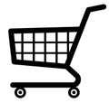 Shopping cart icon (Vector) Royalty Free Stock Photo