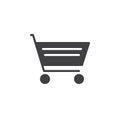 Shopping cart icon vector, filled flat sign Royalty Free Stock Photo