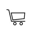 Shopping cart icon. Vector illustration Royalty Free Stock Photo