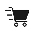 Shopping Cart icon Vector Illustration. Shopping Cart vector icon design for e-commerce, online store and marketplace. Shopping