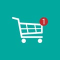 Shopping Cart icon. Vector illustration. Royalty Free Stock Photo