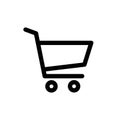 Shopping Cart Icon. Vector shopping cart Icon. Shopping cart illustration for web, mobile apps. Shopping cart trolley Royalty Free Stock Photo