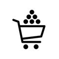 Shopping Cart Icon. Vector shopping cart Icon. Shopping cart illustration for web, mobile apps. Shopping cart trolley Royalty Free Stock Photo