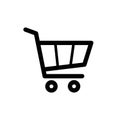 Shopping Cart Icon. Vector shopping cart Icon. Shopping cart illustration for web, mobile apps. Shopping cart trolley Royalty Free Stock Photo