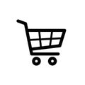 Shopping Cart Icon. Vector shopping cart Icon. Shopping cart illustration for web, mobile apps. Shopping cart trolley Royalty Free Stock Photo