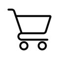 Shopping Cart Icon Vector, Shopping Trolley Icon, Shopping Cart Logo, Container For Goods And Products, Economics Symbol Design