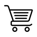 Shopping Cart Icon Vector, Shopping Trolley Icon, Shopping Cart Logo, Container For Goods And Products, Economics Symbol Design