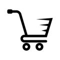 Shopping Cart Icon Vector, Shopping Trolley Icon, Shopping Cart Logo, Container For Goods And Products, Economics Symbol Design