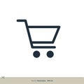 Shopping Cart Icon Vector. Trolley Logo Template Illustration Design. Vector EPS 10