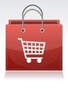 Shopping cart illustration design