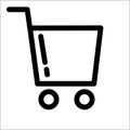 shopping cart illustration Logo or Icon