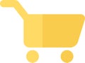 Shopping cart internet website button icon vector Royalty Free Stock Photo