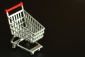 Shopping cart model scene. Royalty Free Stock Photo