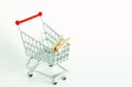 Shopping cart model scene. Royalty Free Stock Photo