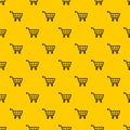 Shopping cart pattern vector