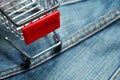 Shopping cart scene. Royalty Free Stock Photo