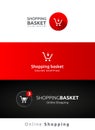 Shopping cart template Royalty Free Stock Photo