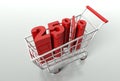 Shopping cart and twenty five percent discount