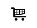 Shopping cart vector icon