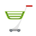 Shopping Cart Vector Illustration in Flat Design. Royalty Free Stock Photo