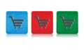 Shopping cart web buttons Royalty Free Stock Photo