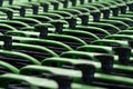 Shopping carts in a hypermarket close-up Royalty Free Stock Photo