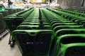 Shopping carts in a hypermarket close-up Royalty Free Stock Photo