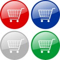 Shopping carts icon Royalty Free Stock Photo