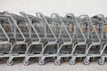 Shopping Carts in a Row