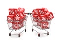 Shopping Carts Sale Cubes