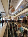 Shopping center decorated for Christmas in Hameln. Germany.