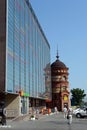 Shopping centers `Pervomaisky` and `Edem` on Prospect Krasnoarmeyskom in Barnaul.