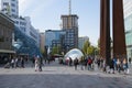 The shopping centre of Eindhoven with shopping people, one of the largest dutch