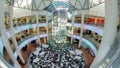 Shopping centre inside interior on Zemlyanoy Val street, Sadovoye ring in Moscow timelapse