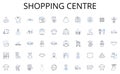 Shopping centre line icons collection. Diversification, Risk-management, Portfolios, Rebalancing, Optimizing, Allocation