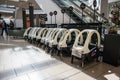 Shopping centre showing childs police buggy