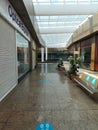 A shopping centre in the UK during lockdown for covid_19 coronavirus 