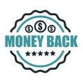 Shopping certificate, money back guarantee isolated icon